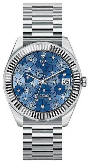 Ecocleanpath Smartwatch 1.19" AMOLED, Bluetooth Calling, 100+ Sports Modes, SpO2 & Heart Rate Monitor (Silver)