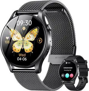 Ecocleanpath 1.43" AMOLED Smart Watch: Answer Calls, 100+ Sports Modes, Heart Rate & Sleep Tracker for Android iOS (Black) Ecocleanpath 1.43" AMOLED Smart Watch: Answer Calls, 100+ Sports Modes, Heart Rate & Sleep Tracker for Android iOS (Black)
