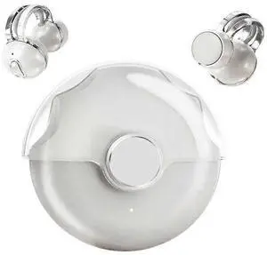 Ultra Lightweight Bluetooth 5.3 Clip Earbuds, 8H Playtime, Pain-Free Wireless Sport Headphones (White)