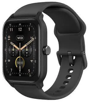 Ecocleanpath Smart Watch with Alexa, 1.8" HD Screen, IP68 Waterproof, Bluetooth Calling & Health Monitor - Black