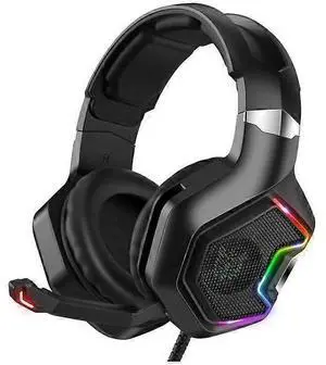 K10 PRO Gaming Headset with 7.1 Surround Sound, Noise Canceling Mic for PS5, PS4, Xbox, PC (Black)