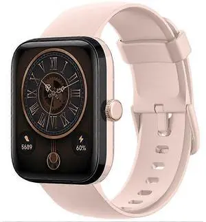 Ecocleanpath Smart Watch with GPS, Bluetooth Calling, 100+ Sports Modes & Health Monitoring - Pink