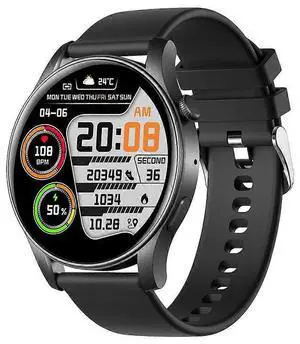 Ecocleanpath 1.43" AMOLED Smart Watch with Call Function, 466x466 Resolution, Unisex Fitness Tracker, Compatible iPhone/Android (Black) Ecocleanpath 1.43" AMOLED Smart Watch with Call Function, 466x466 Resolution, Unisex Fitness Tracker, Compatible iPhone/Android (Black)