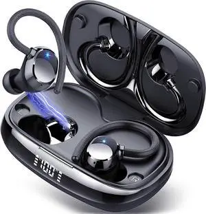 Wireless Earbuds Bluetooth 5.3, 80H Playtime, ENC Noise Cancelling Mic, IP7 Waterproof, LED Display Wireless Earbuds Bluetooth 5.3, 80H Playtime, ENC Noise Cancelling Mic, IP7 Waterproof, LED Display