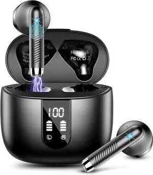 Wireless Earbuds Bluetooth 5.3, 56H Playtime, ENC Noise Cancelling, Deep Bass, IP7 Waterproof Wireless Earbuds Bluetooth 5.3, 56H Playtime, ENC Noise Cancelling, Deep Bass, IP7 Waterproof