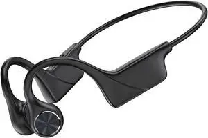 Monodeal Bone Conduction Headphones Wireless, Open Ear Sport Headset IPX5 Waterproof, 10H Battery