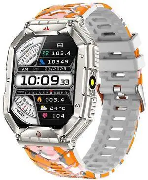 Ecocleanpath Gawsug Military Smartwatch for Men: Rugged 3ATM Waterproof, LED Flashlight, 100+ Sports Modes, Heart Rate & Sleep Tracker Ecocleanpath Gawsug Military Smartwatch for Men: Rugged 3ATM Waterproof, LED Flashlight, 100+ Sports Modes, Heart Rate & Sleep Tracker