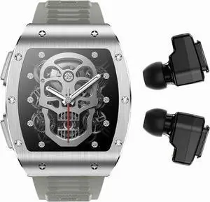 Ecocleanpath 2-in-1 Military Smart Watch with Bluetooth Earbuds, 1.91" HD Screen, Fitness Tracker & Call Function Ecocleanpath 2-in-1 Military Smart Watch with Bluetooth Earbuds, 1.91" HD Screen, Fitness Tracker & Call Function