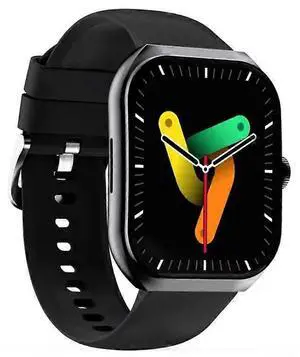 Ecocleanpath J126 Smartwatch: 2.1" Curved AMOLED, Health Monitor & Bluetooth Calling (Black)