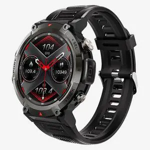 Ecocleanpath Rugged Military Smartwatch with Bluetooth Calling, 100+ Sports Modes, IP67 Waterproof - Black Ecocleanpath Rugged Military Smartwatch with Bluetooth Calling, 100+ Sports Modes, IP67 Waterproof - Black