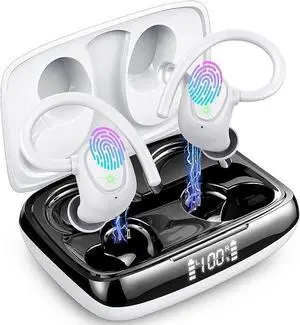 i21 Wireless Earbuds, Bluetooth 5.3 Headphones with 48H Playtime, ENC Mic, Deep Bass, IP7 Waterproof