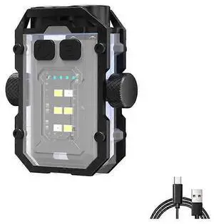 Ecocleanpath 1500 Lumen Rechargeable LED Flashlight, 8 Modes, Waterproof, Magnetic Tail, White