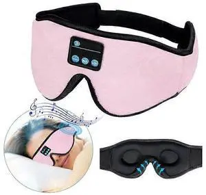 Bluetooth Sleep Headband with Eye Mask, Wireless Music Earbuds for Side Sleepers, Yoga, Insomnia Relief (Pink) Bluetooth Sleep Headband with Eye Mask, Wireless Music Earbuds for Side Sleepers, Yoga, Insomnia Relief (Pink)