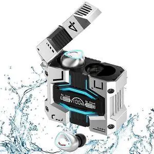 TWS Bluetooth 5.3 Earbuds, IPX7 Waterproof Sport Earphones, 180H Playback, Touch Control, White TWS Bluetooth 5.3 Earbuds, IPX7 Waterproof Sport Earphones, 180H Playback, Touch Control, White