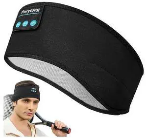 Bluetooth Sleep Headband Headphones - Ultra-Thin Wireless Speakers for Sleeping & Sports, Black Bluetooth Sleep Headband Headphones - Ultra-Thin Wireless Speakers for Sleeping & Sports, Black