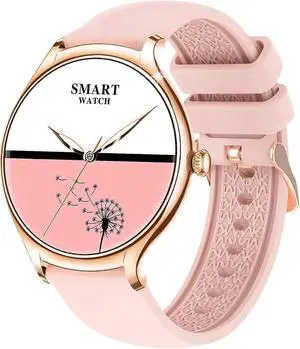 Ecocleanpath Women's Smart Watch Metal Ultra-Thin, Bluetooth 5.2, 1.39" Frameless Screen, IP67 Waterproof, Pink Ecocleanpath Women's Smart Watch Metal Ultra-Thin, Bluetooth 5.2, 1.39" Frameless Screen, IP67 Waterproof, Pink