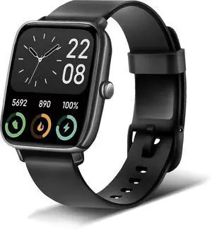 Ecocleanpath Smart Watch with Bluetooth Call & Alexa, 1.8" HD Fitness Tracker, Heart Rate SpO2 Monitor, Black