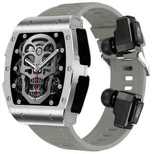 Ecocleanpath TWS 2-in-1 Smartwatch with Bluetooth Calling, Blood Oxygen Monitor & Multi-Sport Modes (Grey) Ecocleanpath TWS 2-in-1 Smartwatch with Bluetooth Calling, Blood Oxygen Monitor & Multi-Sport Modes (Grey)