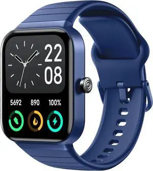 Ecocleanpath Fitpolo 1.8" Smart Watch with Bluetooth Calling, 100+ Fitness Modes, IP68 Waterproof for Android iPhone