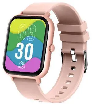 Ecocleanpath 1.83" Smart Watch with Bluetooth Calling, Blood Pressure & Heart Rate Monitor, IP68 Waterproof, Pink