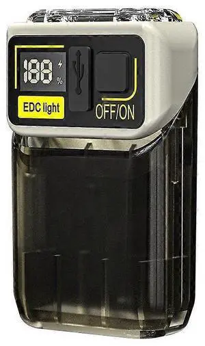 Ecocleanpath Rechargeable Hat Light with Digital Battery Display, 180° Twist Clip-On Flashlight, 6 Modes EDC Pocket Light (White) Ecocleanpath Rechargeable Hat Light with Digital Battery Display, 180° Twist Clip-On Flashlight, 6 Modes EDC Pocket Light (White)