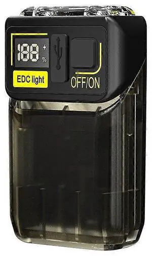 Ecocleanpath Rechargeable Mini Flashlight with Digital Battery Display, 180° Twist Clip Light for Cycling & Hiking (Black) Ecocleanpath Rechargeable Mini Flashlight with Digital Battery Display, 180° Twist Clip Light for Cycling & Hiking (Black)