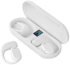 Open Ear Air Conduction Bluetooth Headphones for Kids & Adults, White - Wireless Sports Earbuds Open Ear Air Conduction Bluetooth Headphones for Kids & Adults, White - Wireless Sports Earbuds