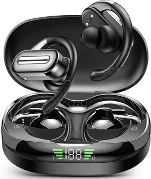 PocBuds Bluetooth 5.3 Wireless Earbuds with Ear Hook, 56H Playtime, IPX5 Waterproof, Deep Bass (Black) PocBuds Bluetooth 5.3 Wireless Earbuds with Ear Hook, 56H Playtime, IPX5 Waterproof, Deep Bass (Black)