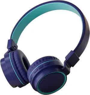 Bluetooth 5.3 Wireless Headphones with Active Noise Cancelling, High Fidelity Sound for Gaming & Work (Blue)