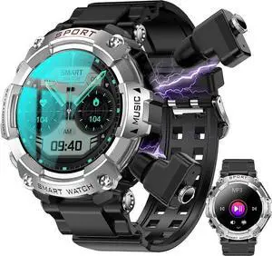 Ecocleanpath T96 Smart Watch with TWS Earbuds, 1.52" Touch Screen, 110+ Sports Modes, IP67 Waterproof, iOS/Android Ecocleanpath T96 Smart Watch with TWS Earbuds, 1.52" Touch Screen, 110+ Sports Modes, IP67 Waterproof, iOS/Android