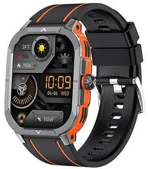 Ecocleanpath Smartwatch with Bluetooth Calling & Voice Control, 2.06" AMOLED, Fitness & Health Tracker, Orange Ecocleanpath Smartwatch with Bluetooth Calling & Voice Control, 2.06" AMOLED, Fitness & Health Tracker, Orange