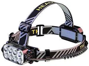 Ecocleanpath Rechargeable 15000LM Headlamp with 270° Rotating LED+COB, 11 Modes, Red Light, IPX5 Waterproof Ecocleanpath Rechargeable 15000LM Headlamp with 270° Rotating LED+COB, 11 Modes, Red Light, IPX5 Waterproof