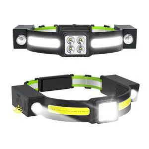 Ecocleanpath Rechargeable LED Headlamp with Motion Sensor, White/Red Light, Water Resistant for Outdoor Use Ecocleanpath Rechargeable LED Headlamp with Motion Sensor, White/Red Light, Water Resistant for Outdoor Use