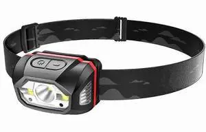 Ecocleanpath Lanterna de Cabeça Recarregável 440 Lúmens, 70h Duração, IPX6 à Prova D'água, Bluetooth, Preta Ecocleanpath Lanterna de Cabeça Recarregável 440 Lúmens, 70h Duração, IPX6 à Prova D'água, Bluetooth, Preta