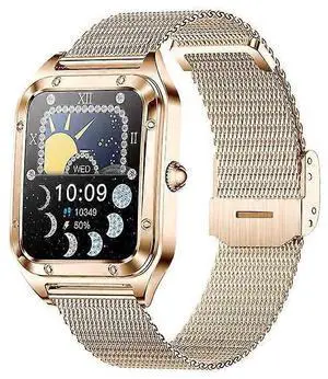 Ecocleanpath Unisex Waterproof Smart Watch with Call Function, 1.6" Display, 19 Sports Modes, Heart Rate & Sleep Tracker
