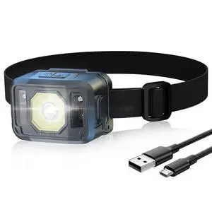 Ecocleanpath Rechargeable LED Headlamp with Motion Sensor, Super Bright COB Light for Running & Biking Ecocleanpath Rechargeable LED Headlamp with Motion Sensor, Super Bright COB Light for Running & Biking