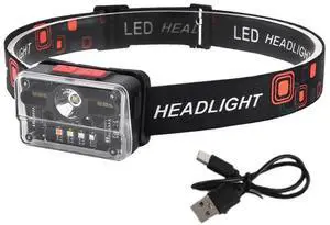 Ecocleanpath Rechargeable Headlamp with Smart Sensor, 9 Modes, Waterproof LED Light for Running, Camping, Hiking Ecocleanpath Rechargeable Headlamp with Smart Sensor, 9 Modes, Waterproof LED Light for Running, Camping, Hiking