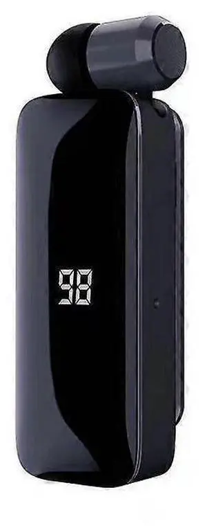 Black Lavalier Bluetooth 5.3 Earphones with Mic, Auto Pairing & Noise Cancellation for iPhone/Android Black Lavalier Bluetooth 5.3 Earphones with Mic, Auto Pairing & Noise Cancellation for iPhone/Android