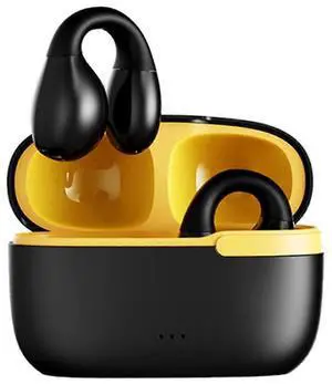 Bluetooth 5.3 Ear Clip Bone Conduction Headset - Open Ear, Waterproof for Sports & Work (Black) Bluetooth 5.3 Ear Clip Bone Conduction Headset - Open Ear, Waterproof for Sports & Work (Black)