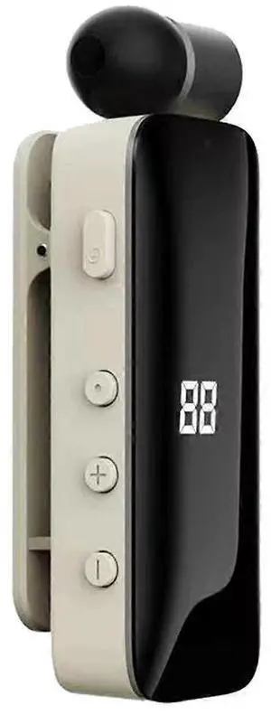 White Lavalier Bluetooth 5.3 Earphones with Mic, Auto Pairing & Noise Cancellation for iPhone/Android White Lavalier Bluetooth 5.3 Earphones with Mic, Auto Pairing & Noise Cancellation for iPhone/Android