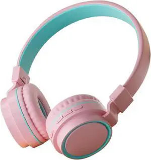 Bluetooth 5.3 Wireless Headphones with Active Noise Cancelling, Hi-Fi Sound for Gaming & Work (Pink)