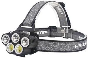 EcocleanpathBrightest USB Headlamp, Waterproof Zoomable Head Light for Adults, Black - Ideal for Camping, Hiking, Cycling EcocleanpathBrightest USB Headlamp, Waterproof Zoomable Head Light for Adults, Black - Ideal for Camping, Hiking, Cycling