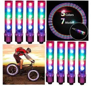Ecocleanpath8-Pack White LED Bike Wheel Valve Lights | Flashing Tire Caps for Night Cycling Safety Ecocleanpath8-Pack White LED Bike Wheel Valve Lights | Flashing Tire Caps for Night Cycling Safety