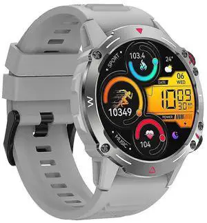 Ecocleanpath Smartwatch with AMOLED Display, Blood Pressure & Heart Rate Monitor, Waterproof Fitness Tracker