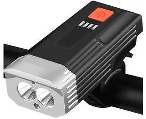 EcocleanpathSuper Bright USB Rechargeable Bike Light Set with Tail Light, 150g Water-Resistant Cycling Flashlight (Black) EcocleanpathSuper Bright USB Rechargeable Bike Light Set with Tail Light, 150g Water-Resistant Cycling Flashlight (Black)