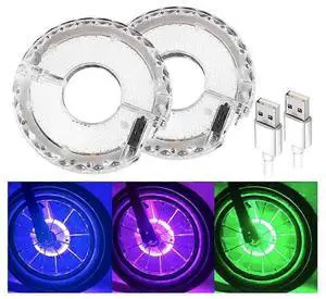 EcocleanpathWaterproof LED Bike Spoke Lights, 7 Colors 15 Modes Rechargeable Cycling Safety Lights for Night Riding EcocleanpathWaterproof LED Bike Spoke Lights, 7 Colors 15 Modes Rechargeable Cycling Safety Lights for Night Riding
