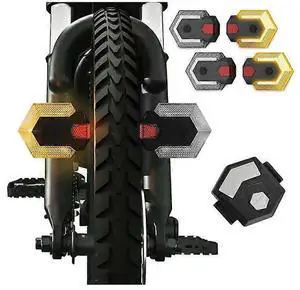 EcocleanpathUSB Rechargeable Bike Turn Signals with Wireless Remote - Front & Rear IP65 Waterproof Tail Light (Black) EcocleanpathUSB Rechargeable Bike Turn Signals with Wireless Remote - Front & Rear IP65 Waterproof Tail Light (Black)