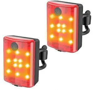 EcocleanpathUSB Rechargeable Bike Tail Light 2 Pack, Ultra Bright 4 Mode Waterproof Bicycle Taillight