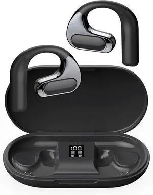 Bone Conduction Bluetooth 5.4 Headphones with ENC, IPX7 Waterproof for Running & Gym (Black) Bone Conduction Bluetooth 5.4 Headphones with ENC, IPX7 Waterproof for Running & Gym (Black)