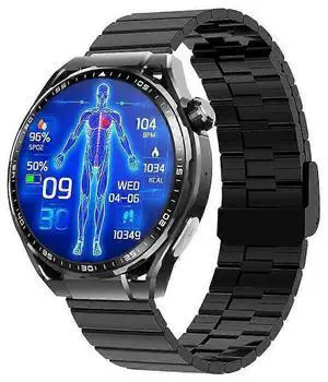 Ecocleanpath Men's Smart Watch 1.55" Fitness Tracker, 140+ Modes, Heart Rate & Blood Oxygen Monitor